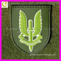 Fashionable Embossed PVC patch,PVC army patch, armbands,3d pvc patch